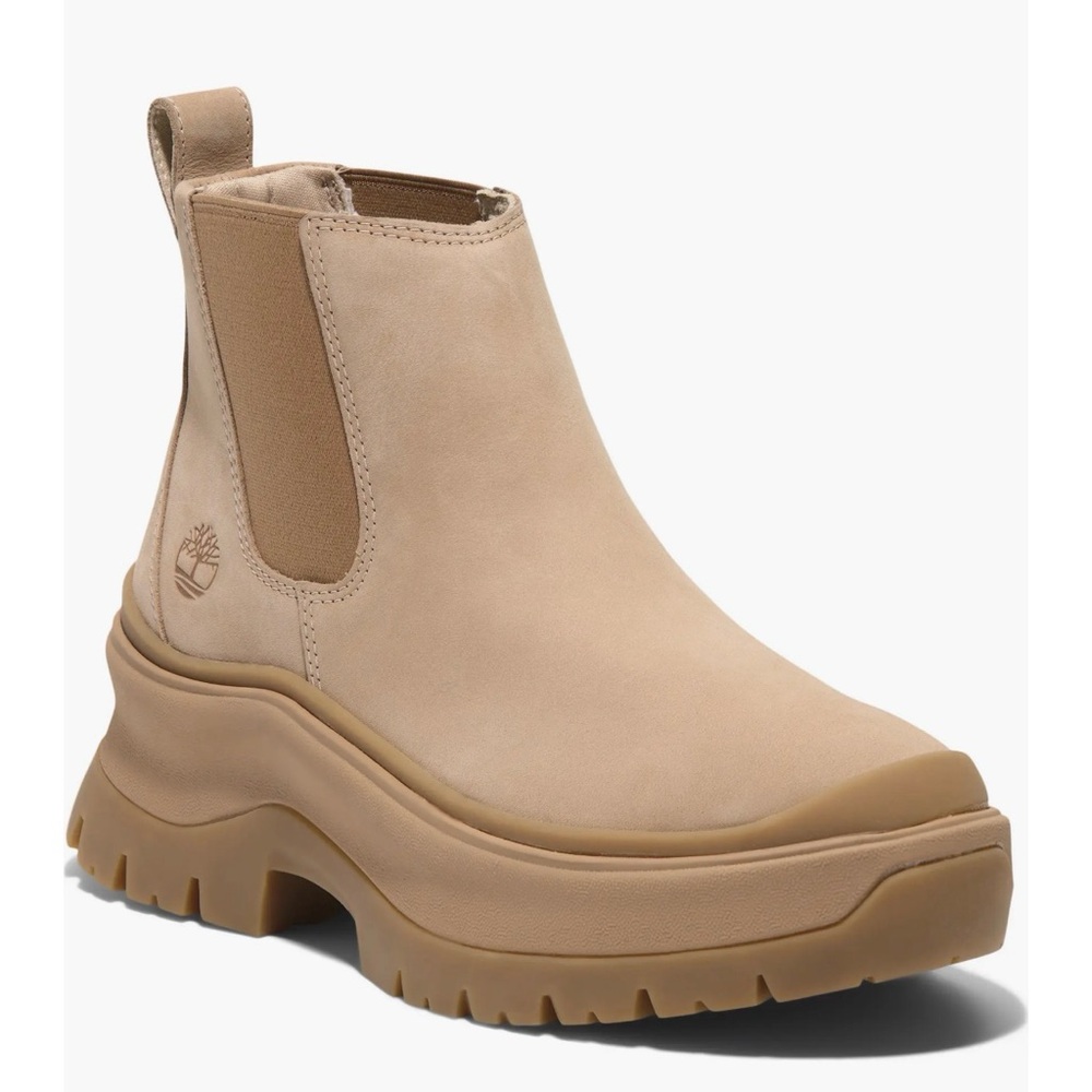 Timberland Roxie Lane Mid Chelsea Boot Beige Ankle - Picture 3 of 11